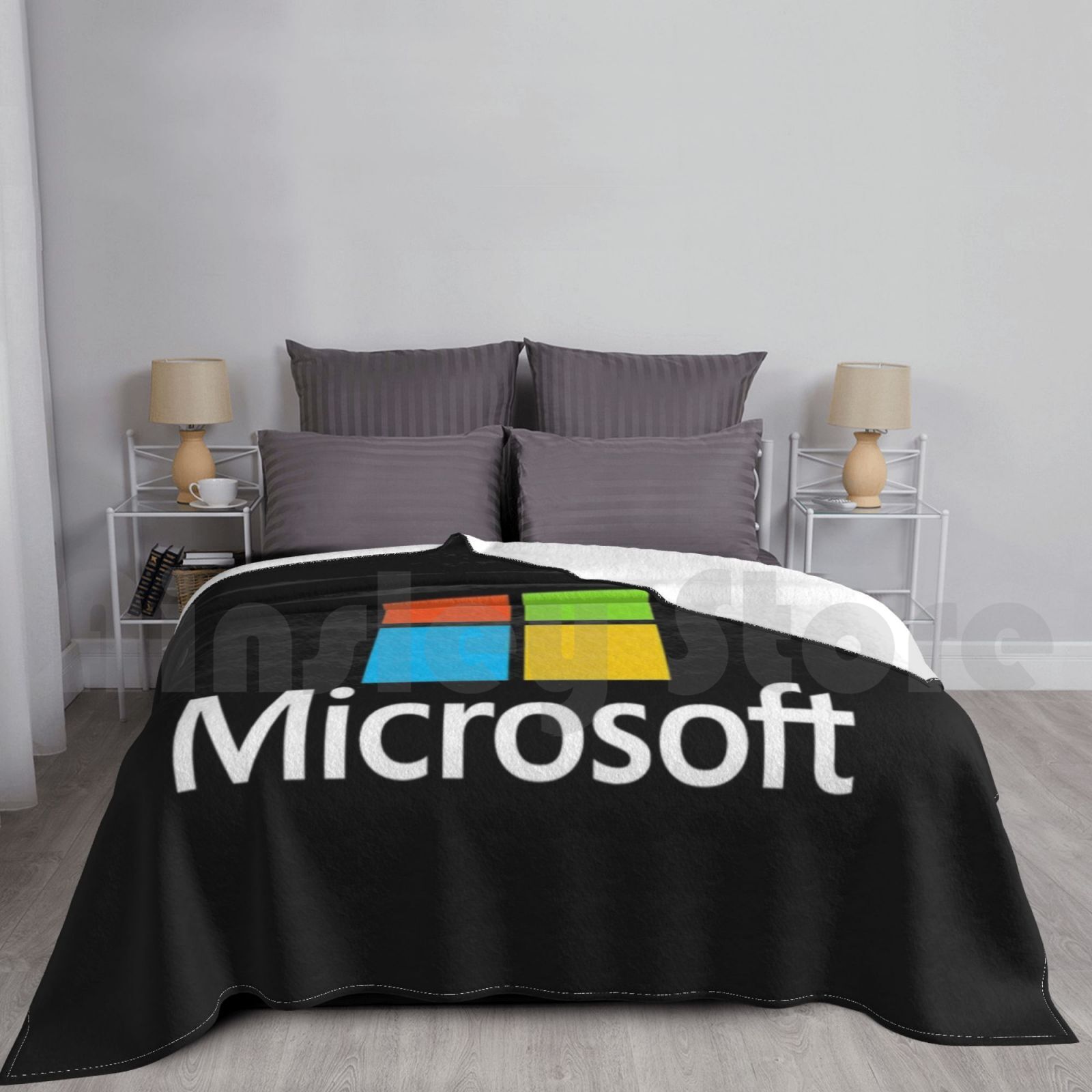 Office Tech Logo - Microsoft tipo manta moda personalizada Microsoft