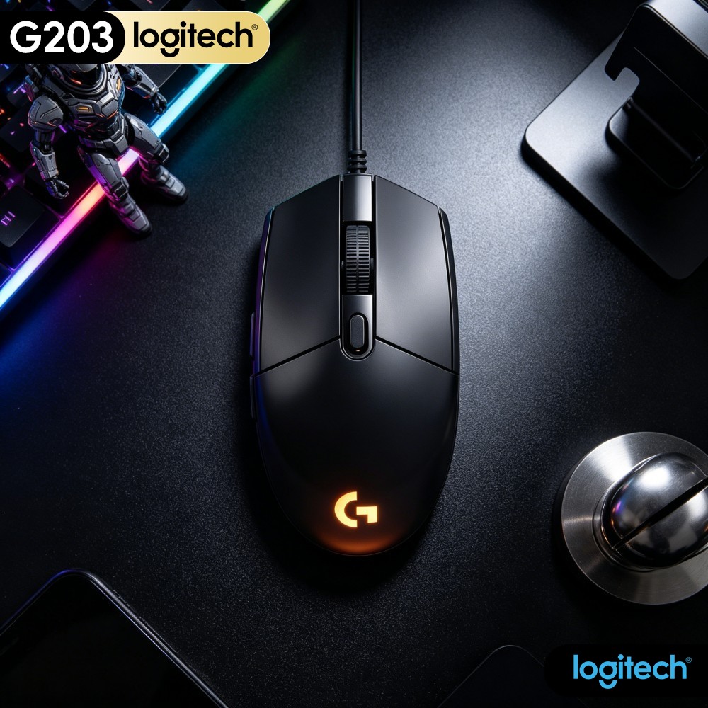Logitech Mouse G203 - Ratón para Juegos Logitech G203 con