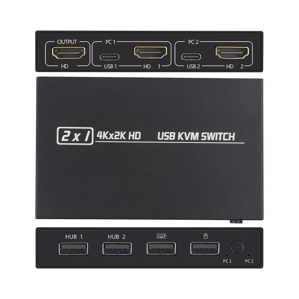 Hdmi Matrix Switch - Caja de interruptor KVM compatible con