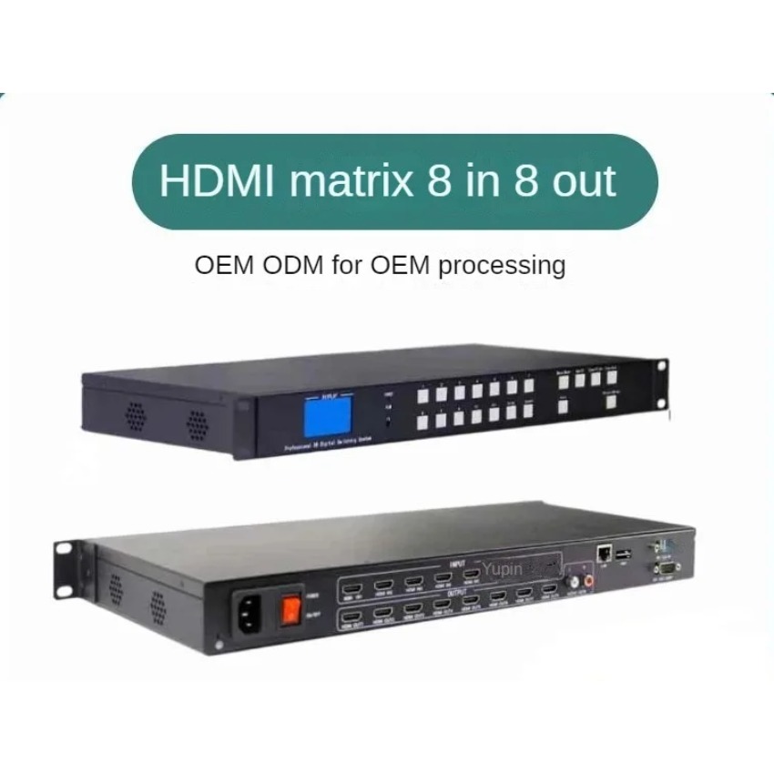 Hdmi Matrix Switch - Conmutador/Divisor de Matriz HDMI 8x8, Convertidor