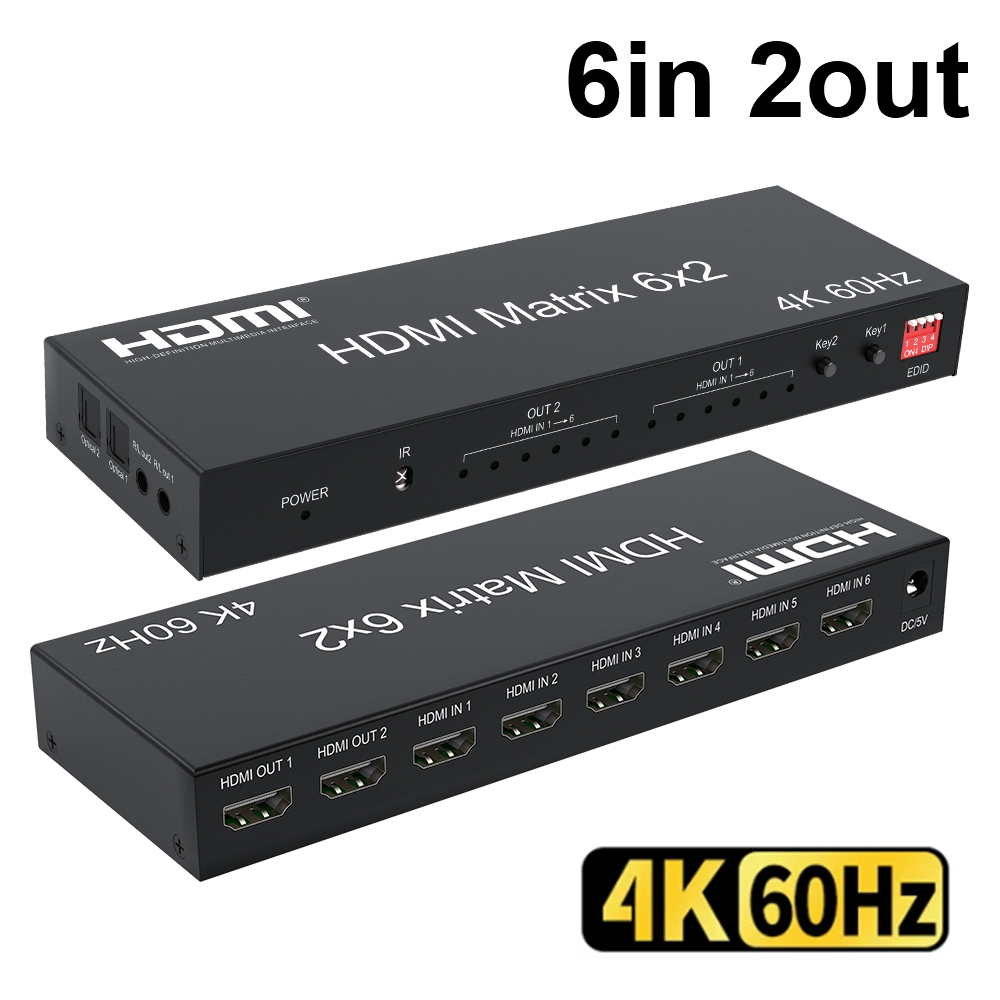 Hdmi Matrix Switch - Controlador de pared de vídeo 4K,