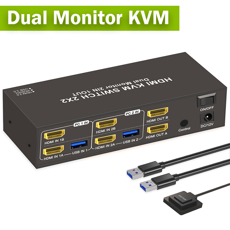 Conmutador KVM HDMI de Monitor - Hdmi Matrix Switch reseña y precio