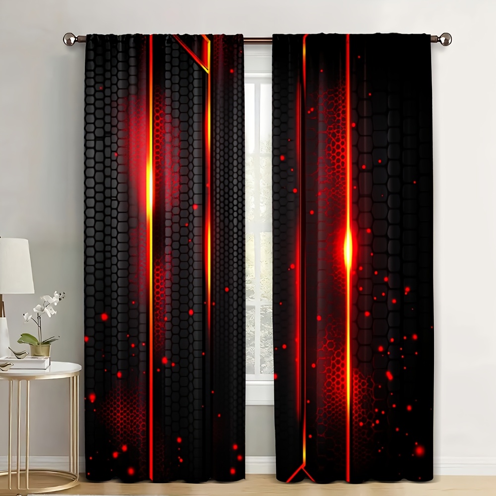 2 Cortinas de Lava Negras y Ro - Office Tech For Men reseña y precio