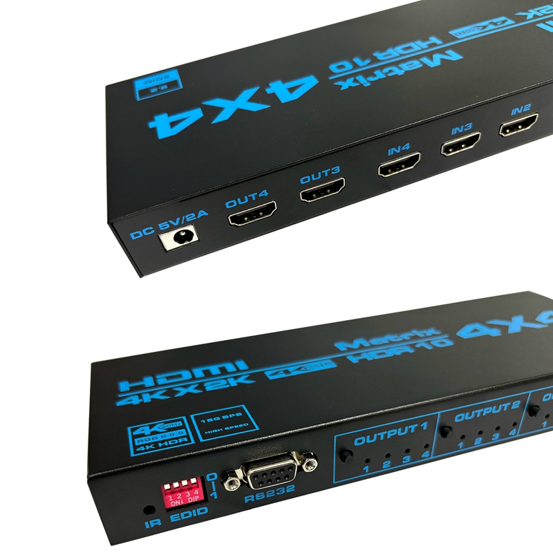 Conmutador de matriz HDMI 4K 4 - Hdmi Matrix Switch reseña y precio