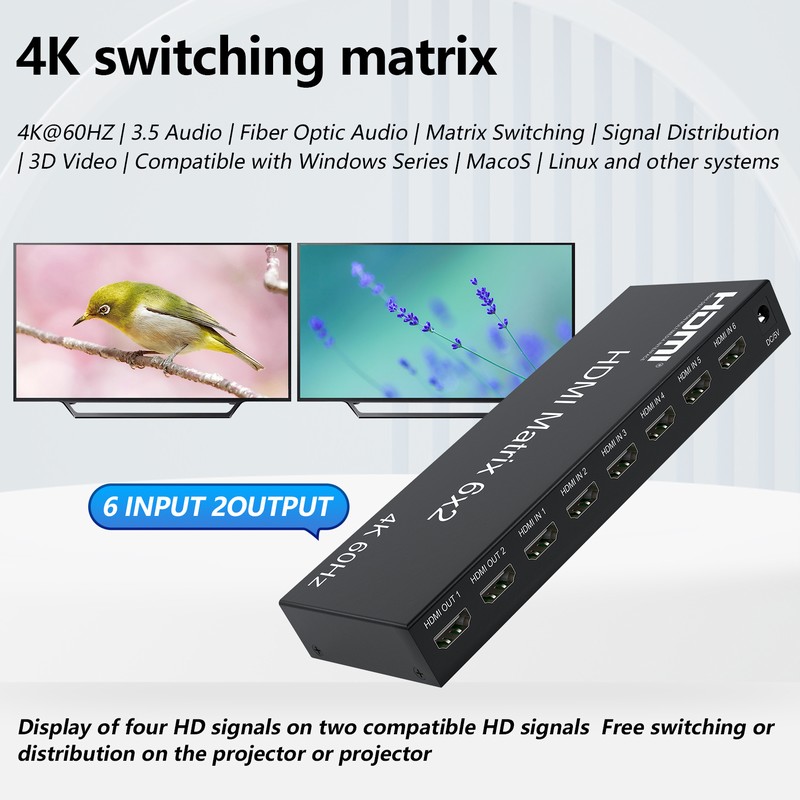 Controlador de pared de vídeo  - Hdmi Matrix Switch reseña y precio