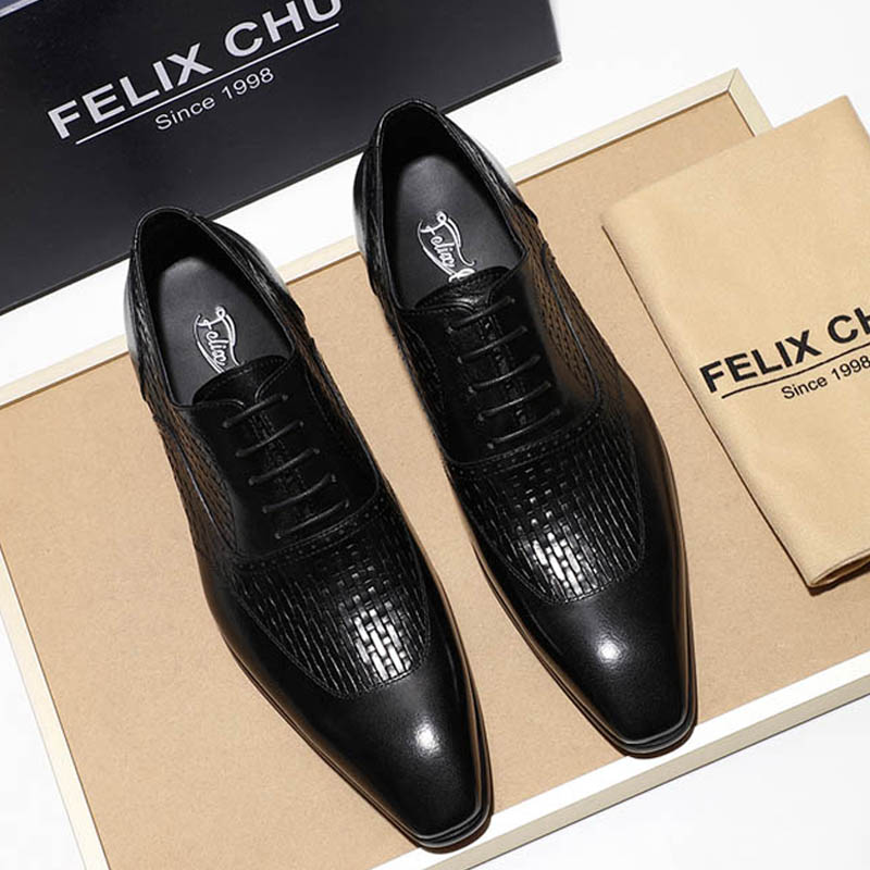 Zapatos Oxford de cuero genuin - Office High Tech reseña y precio