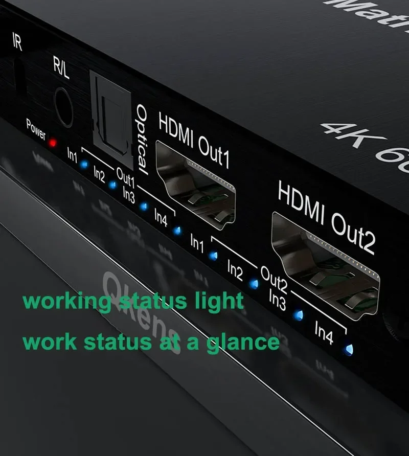 Matriz HDMI 4x2 4K 60Hz con Ex - Hdmi Matrix Switch reseña y precio