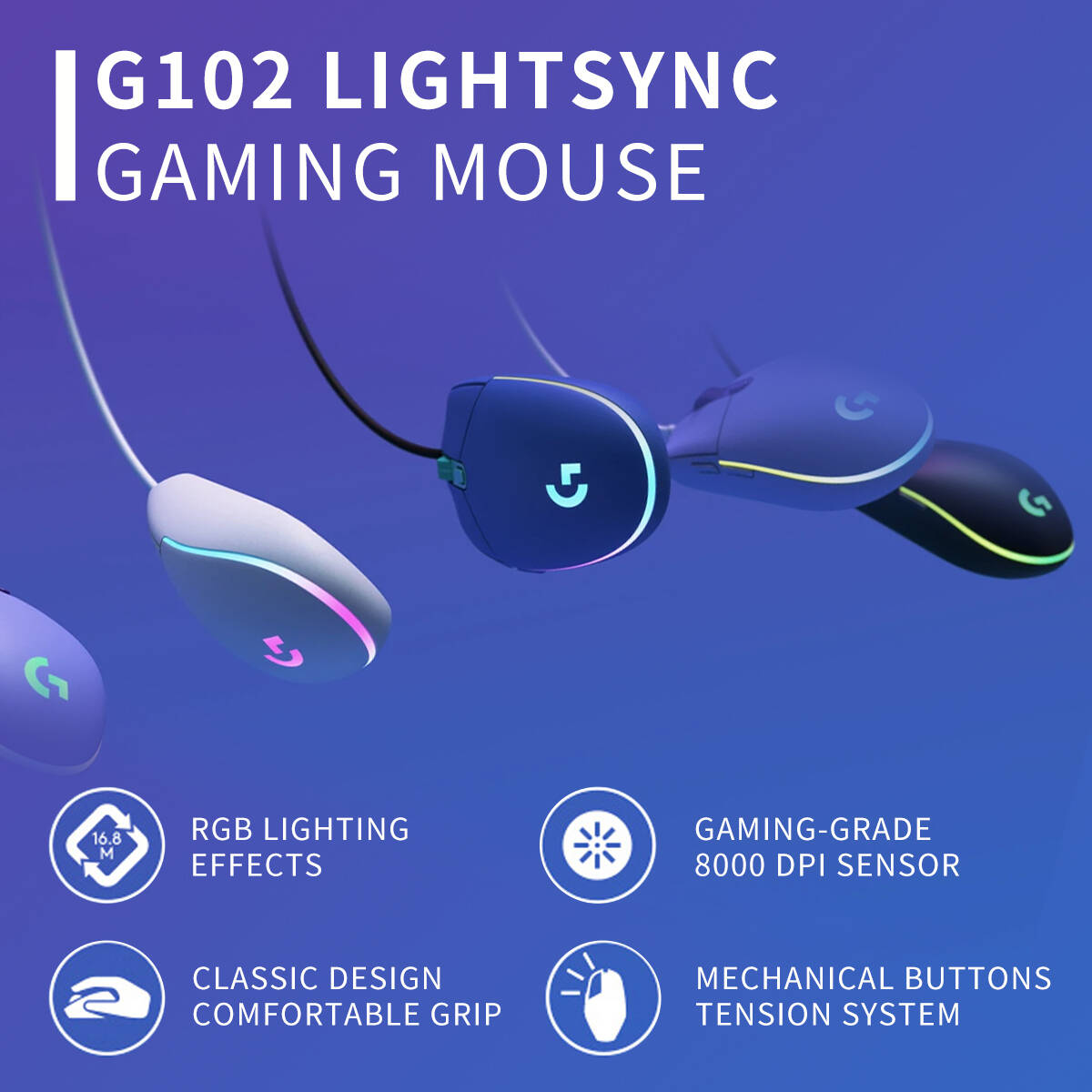 Ratón para juegos Logitech G10 - Logitech Mouse G203 reseña y precio