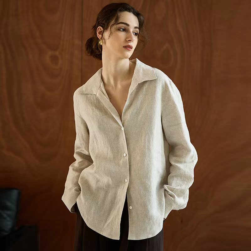 Camisa de Lino 100% para Mujer - Office High Tech reseña y precio