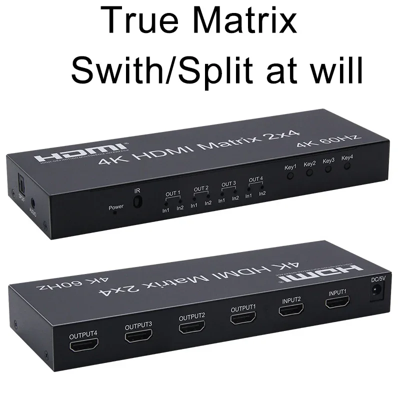 4K 60Hz HDMI Matrix 2x4 HDMI S - Hdmi Matrix Switch reseña y precio